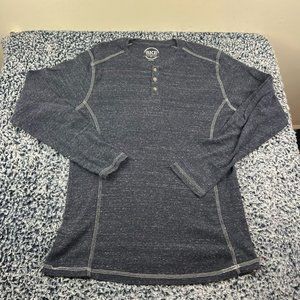 BKE Buckle Hall Henley SHirt Mens Extra Large XL Standard Fit Long Sleeve Casual